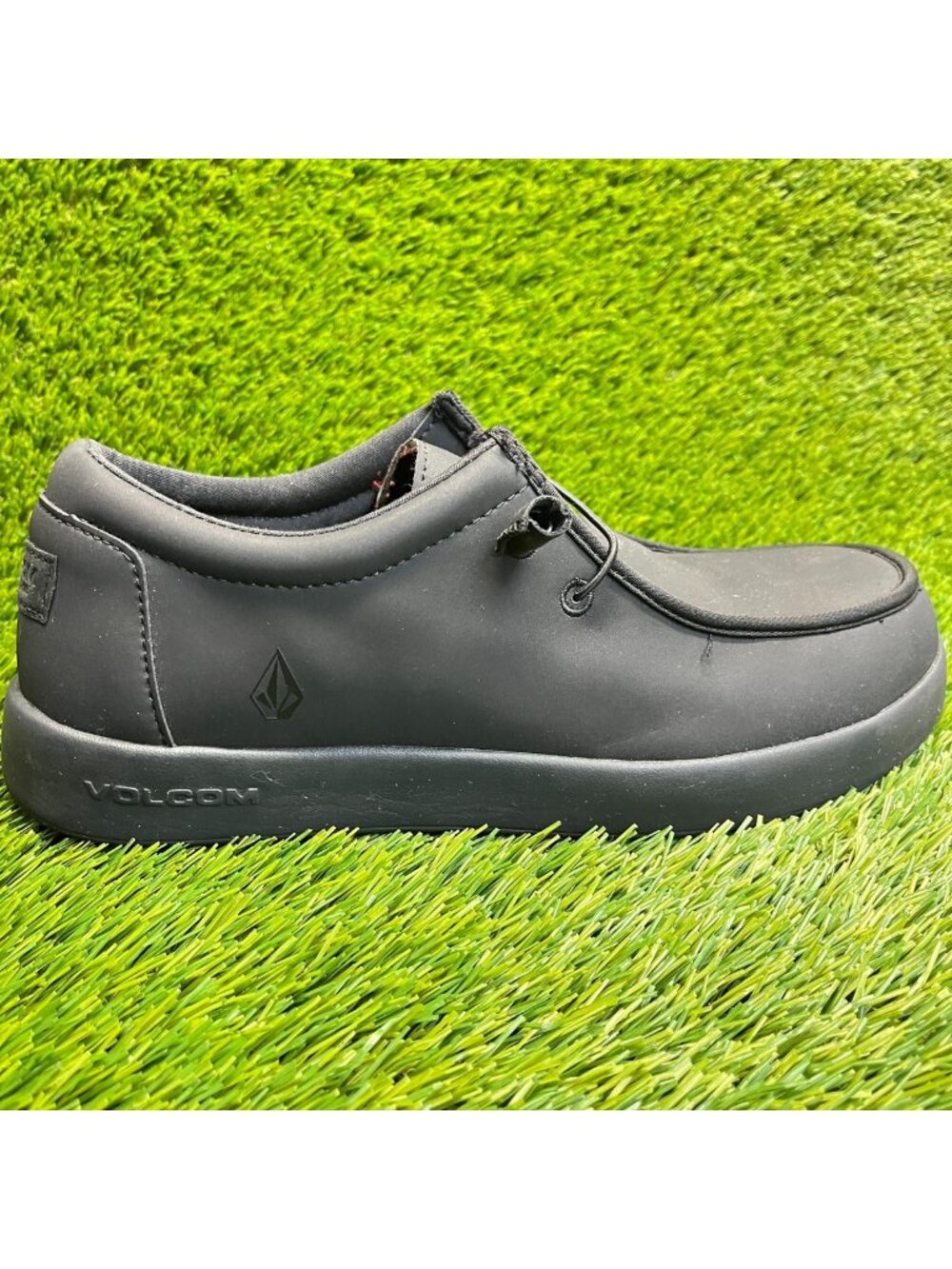 Volcom Chill Mens Size 9.5E Black Composite Toe Safety Working Slip-On Shoes